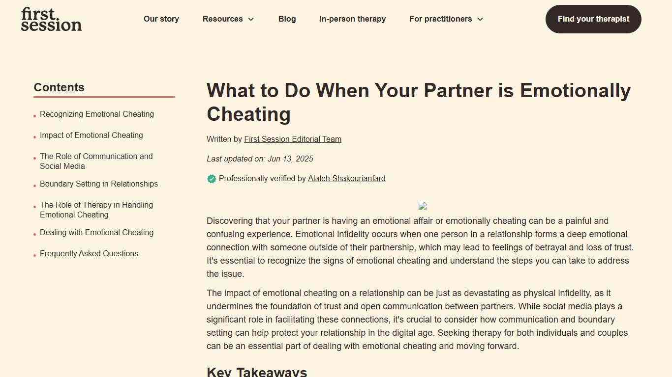 What to Do When Your Partner is Emotionally Cheating