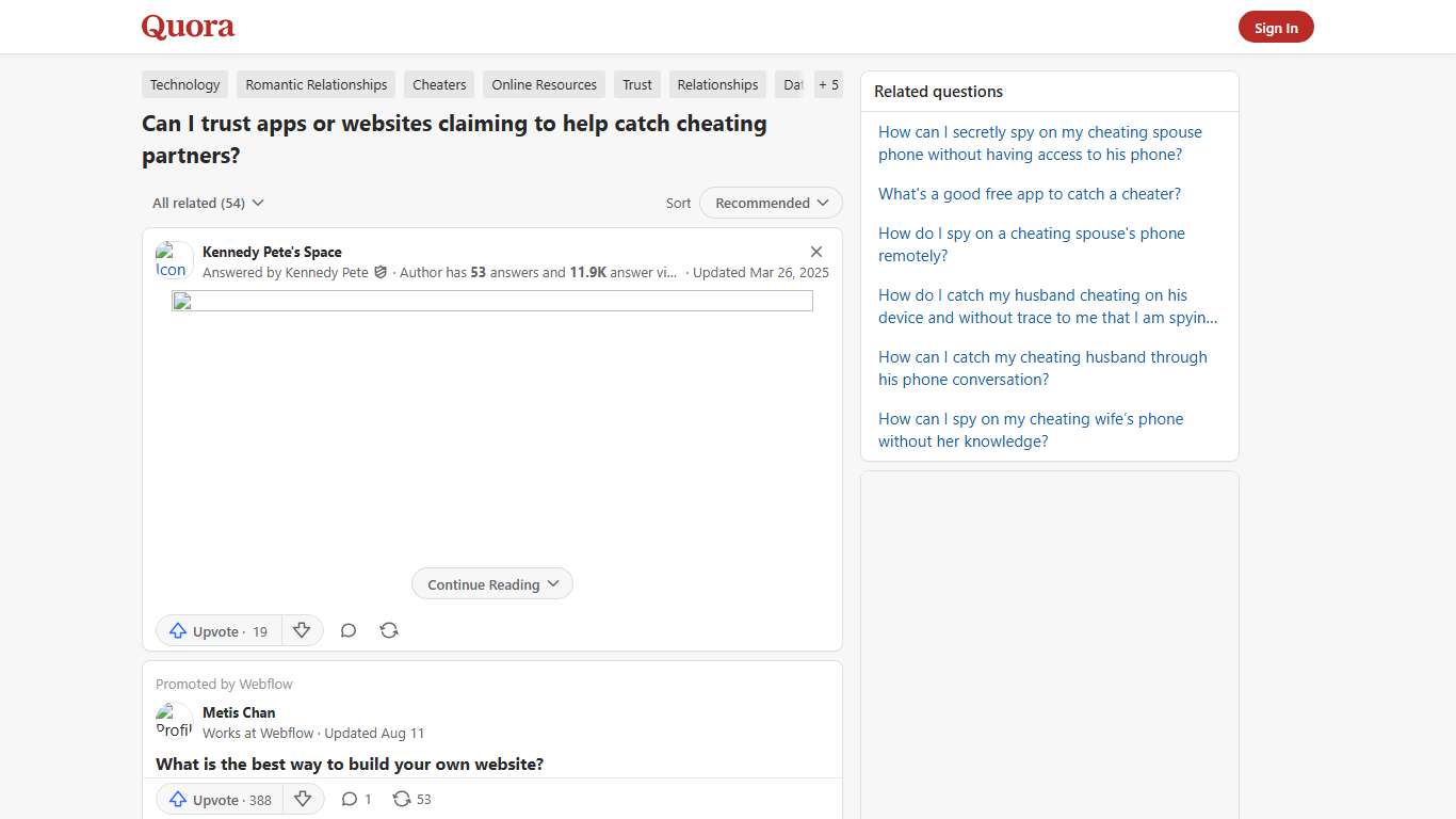 Can I trust apps or websites claiming to help catch cheating partners? - Quora